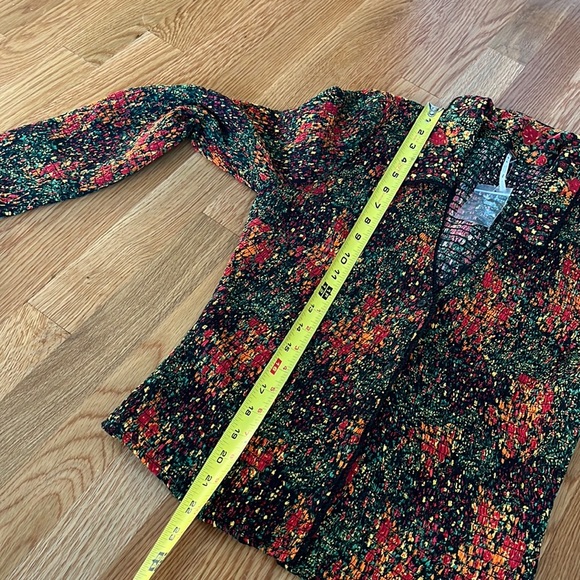 NWT Free People Amelia Printed Blouse Bell Sleeve Blouse $138 Size L - Picture 8 of 16